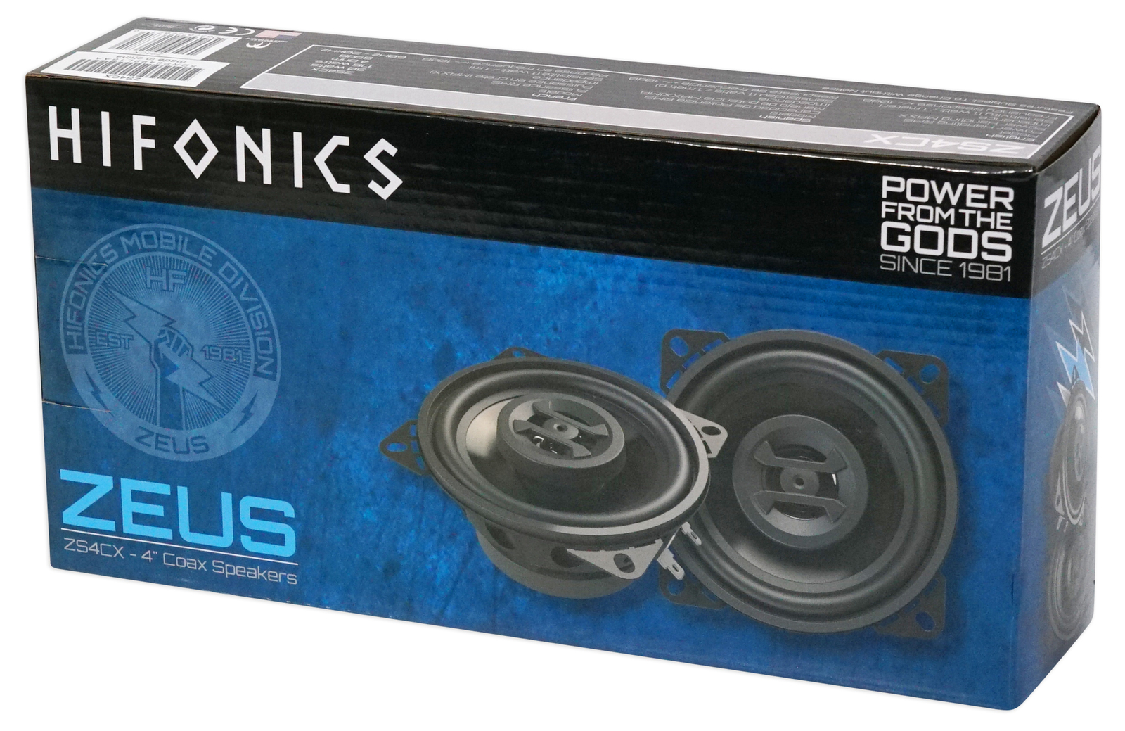(4) Hifonics ZS4CX 4 Inch Totaling 700 Watt Coaxial Car Audio Speakers