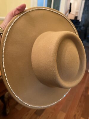 Fedora Embellished Felt Boater Hat BP NORDSTROM BNWT 