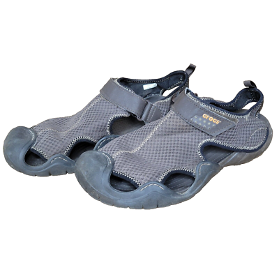 CROCS 15041 Brown SwiftWater Mesh Fisherman Sandals Water  display picture 1