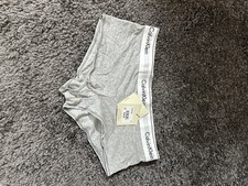 Calvin Klein Gray Cotton Boyshort Size M