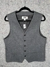Joseph Abboud Wool Blend Vest Gray From Men’s Warehouse NWT Medium