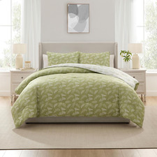 Botanical,Floral Comforter Sets/3 Pieces Reversible Bed Set - GG Home