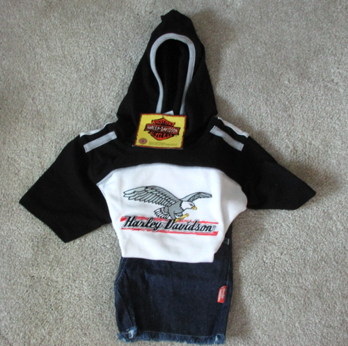 Harley Davidson 2 piece Shorts Sets ~ 2 Sizes ~ Orange 2T & White 3T - Picture 25 of 31