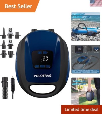 Professional Electric Paddle Board Pump   Portable Auto-Off Air Compressor
