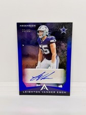 LEIGHTON VANDER ESCH Auto 2021 Chronicles Ascension Blue 01/50 Dallas Cowboys