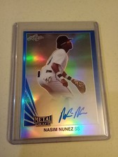 2019 Leaf Metal Draft Nasim Nunez #16/30 AUTOGRAPH REFRACTOR #LT-NN1