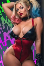 Harley Quinn K  DOUBLE SIDED - Deviant Nation Ltd 100 w/CoA