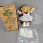Vintage Coleco Cabbage Patch Kids Doll w/ Pacifier Blonde Hair Blue Eyes