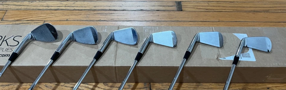 RARE Set of MacGregor Tourney PMB Forged Blade Irons 4-6 & 9-LW PGA TOUR RH S300 - Image 4 of 4