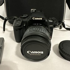 Canon EOS Rebel XTi DS126151 Digital Camera w/ Canon 18-55mm Lens Black Tested