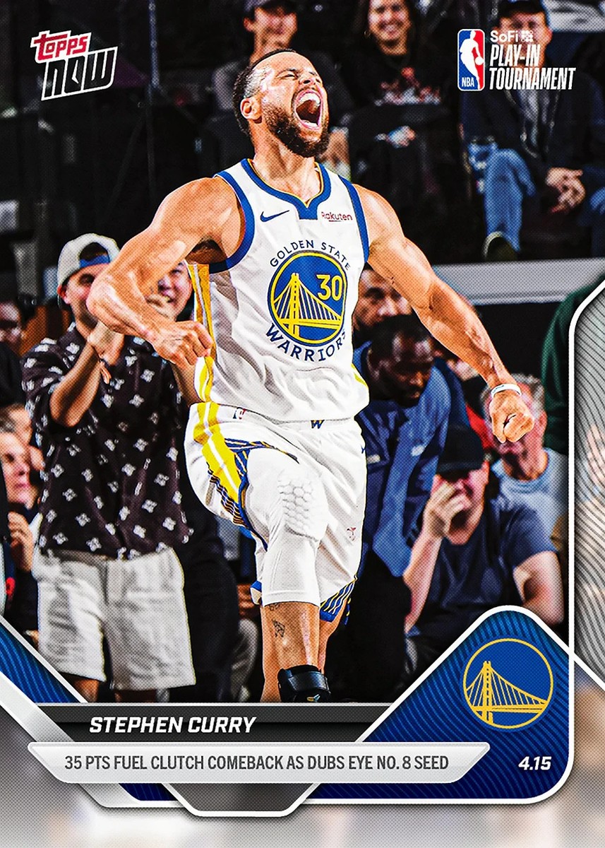 Stephen Curry 35 Points Play-In Win - 2025-26 NBA Topps NOW - Card