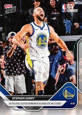 Stephen Curry 35 Points Play-In Win - 2025-26 NBA Topps NOW - Card 260 Presale