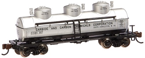 Bachmann Trains 17155 3 Dome Tank Carbide and Carbon Chemicals (Importación USA) | Condition: Nuevo