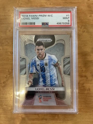 2018 Panini Prizm World Cup Lionel Messi #1 PSA 9