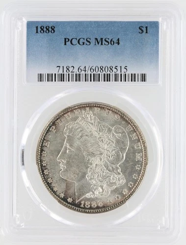 1888 Morgan Silver Dollar PCGS MS64 S$1 Philadelphia Minted No Reserve