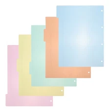 10pcs A4 Paper Binder Index Dividers Index Tabs Practical Office Products