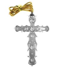 Monk Cross Necklace - Silver - Priest - Nun - Costume Accessory Prop