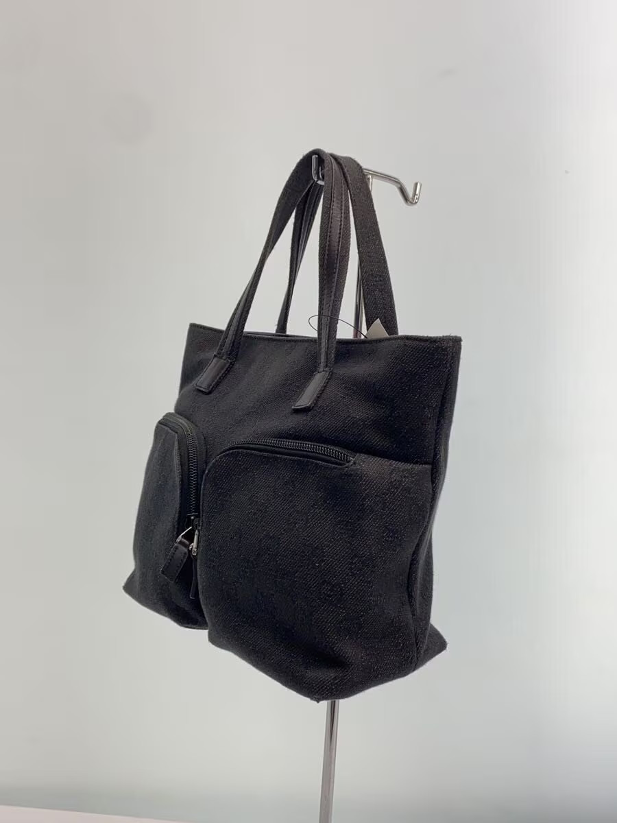 GUCCI Tote Bag GG Canvas Black thumbnail 2