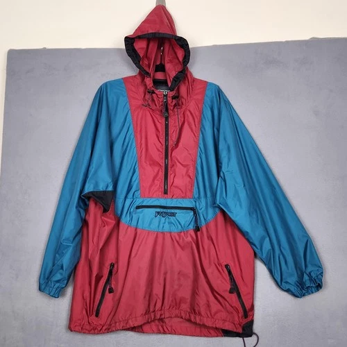 Vintage Jansport Pullover Jacket Mens XL Hooded Packable Nylon 90s Outdoor - product listing photo