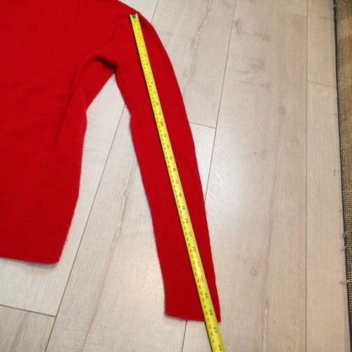 Halogen 100% Cashmere Red Turtleneck Sweater Top Long Sleeve Casual Sz M - Picture 11 of 13