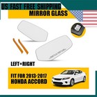 Pair Clear Mirror Glass Left Right Side Power Heated For 2013-2017 Honda Accord