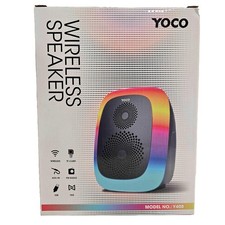 Brand New Yoco Wireless Speaker With Flashing LED Lights 83030