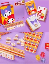 Kuromi My Melody McDonald's SANRIO Mini Mahjong Tile Set HK Limited Box Portable