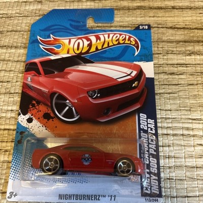 Chevy Camaro 2010 Indy 500 Pace Car Red 2011 Nightburnerz Hot Wheels 3/10