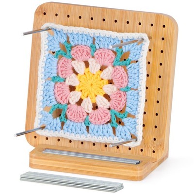 LEAGLOJOY Crochet Blocking Board, Bamboo Granny Square Blocking Board