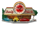 Vintage Coca Cola Clock (Working Clock) Drive In Scene