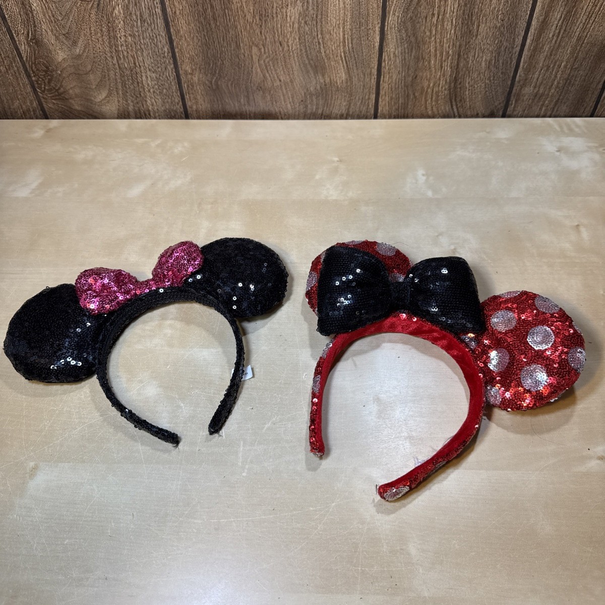 Set of 3 Authentic Disney Parks Sequin Mouse Ear Headbands Set Princess Minnie Ears Headband or Matching Clip Sets. - Etsy main image 4