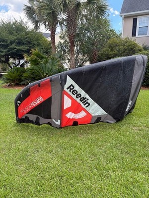 Reedin SuperModel 7m Inflatable Kitesurfing Kite Black/Red/Gray 