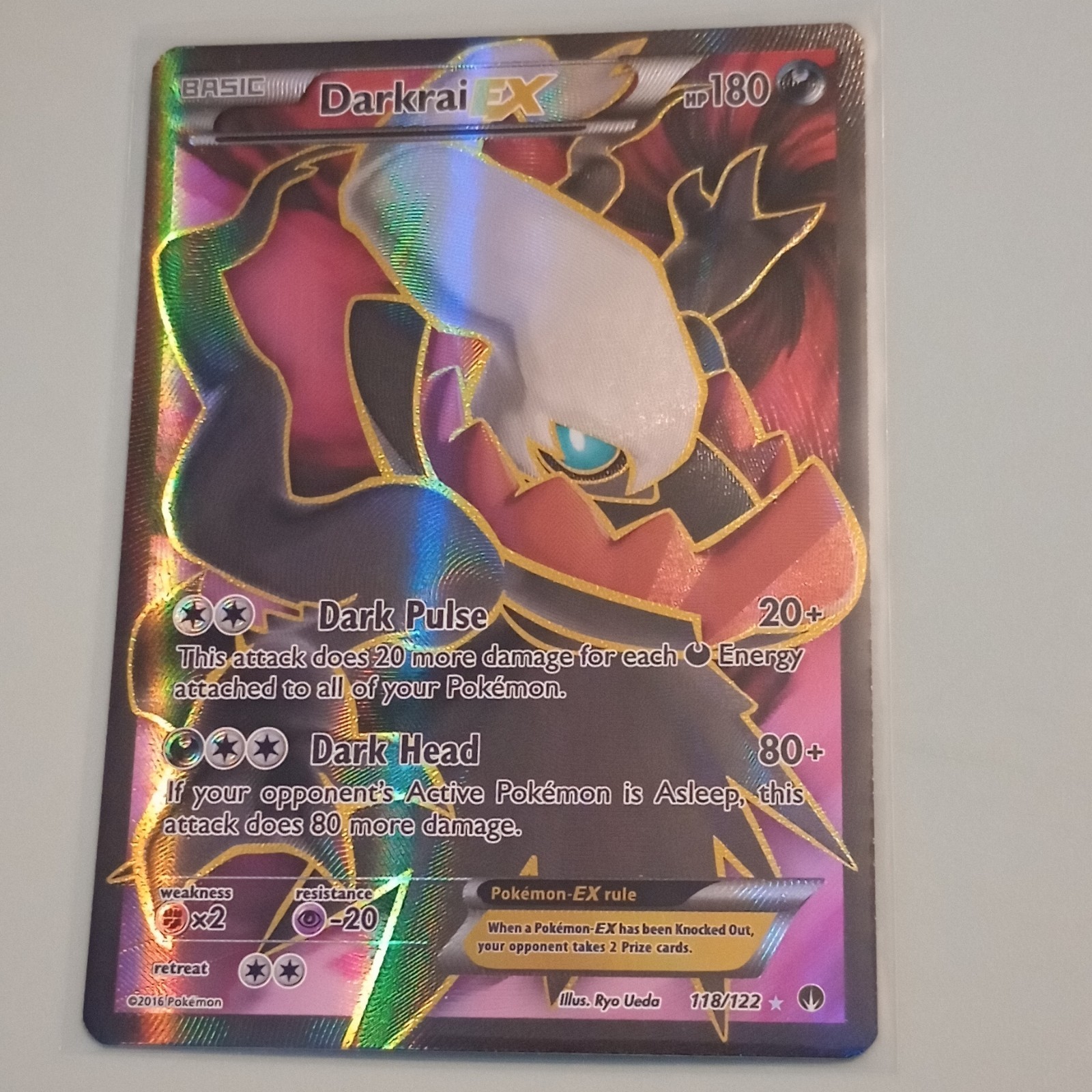 The Pokémon Company Darkrai EX 118/122 Breakpoint FA Holo UR ENG 180 HP