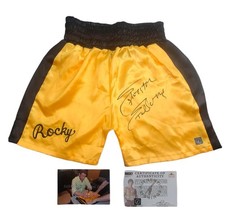 Sylvester Stallone Autographed ROCKY Boxing Trunks Shorts Authentic Signings