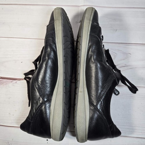 Josef Seibel Black Leather Sneakers - Comfort Casual Zip Shoes - Women's EU 42 - Picture 7 of 7