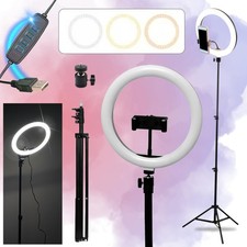 XXL Ringlicht mit 210cm Stativ Ring Light Smartphone Halterung f&uuml;r Foto Video
