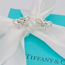 Tiffany & Co. Sterling Silver Bow Stud Earrings — listing 3