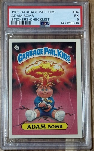 1985 Garbage Pail Kids Adam Bomb #8A Checklist PSA 5 Series 1 OS1 GPK