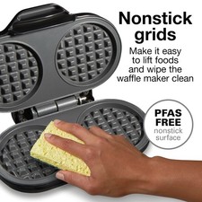 Proctor Silex Double Mini Waffle Maker Machin...