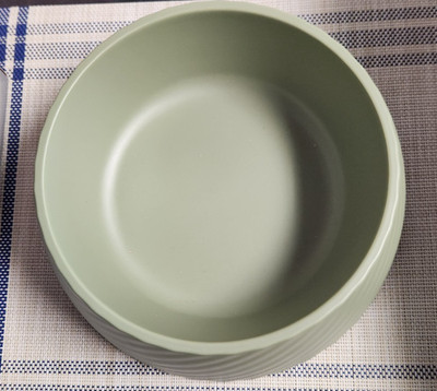 Unbranded 7 Inch Sage Green Pet Bowl New Without Tag