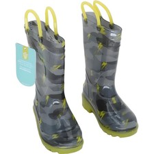 Western Chief Storm Chaser Lighted Gray Rain Boot Size 6 Toddler