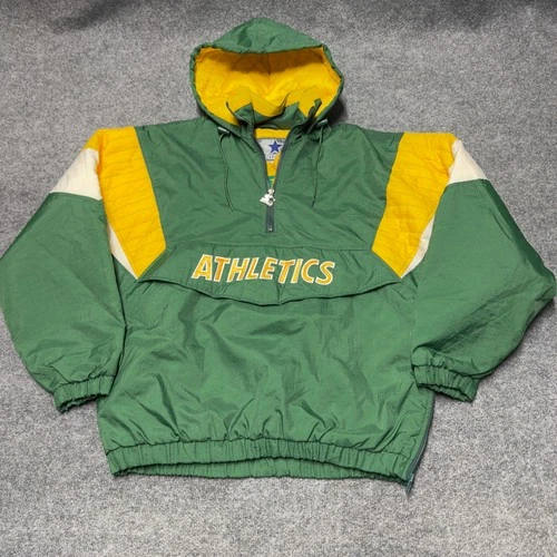 Vintage Starter Oakland A's Athletics Elephant Anorak Puffer Jacket Men Large image 2