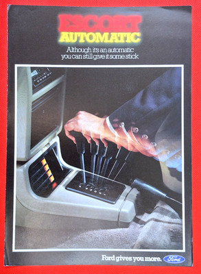 1982 FORD ESCORT AUTOMATIC Sales Brochure - Mk3 Escort 1.6