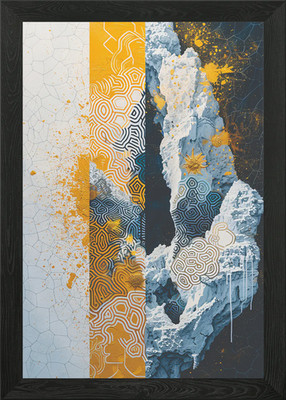 Abstraktes geometrisches Wandbild gerahmtes Wandbild Poster Leinwanddruck Bild