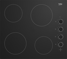 Beko HCC64103 | 60cm Ceramic Hob with Side Knob Controls