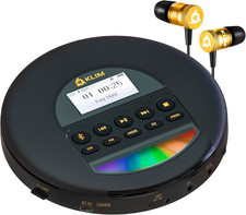 Nomad - Portable CD Player with Long-Lasting Battery - with Headphones - Radio F