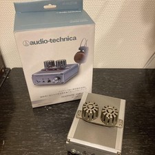 AUDIO TECHNICA AT-HA22TUBE VACUUM TUBE HEADPHONE AMPLIFIER GRAY TESTED WORKING