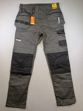 Image of Scruffs Trade Flex Trousers 36L Graphite Cordura Workwear Pants BNWT