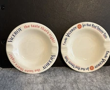 Pair Of Vintage Viceroy Porcelain  Ashtrays