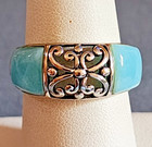 Larimar .925 Sterling Silver Ring Size 8 — photo 1